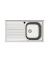 Lavello incasso cucina acciaio 86x50 cm una vasca e gocciolatoio sinistro MP861VSX