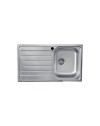 Lavello incasso cucina acciaio 86x50 cm una vasca e gocciolatoio sinistro EX320K