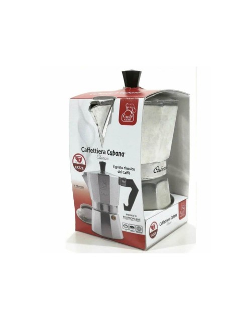 Caffettiera cubana 3 tazze alluminio