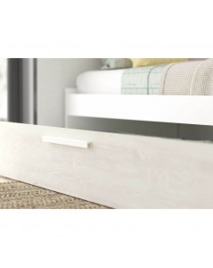 Cameretta a ponte con letto estraibile bianco e bianco consumato 6006 reversibile