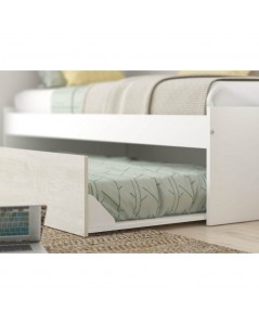 Cameretta a ponte con letto estraibile bianco e bianco consumato 6006 reversibile