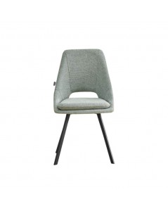 Sedia con cuscino imbottito tessuto verde Blauss