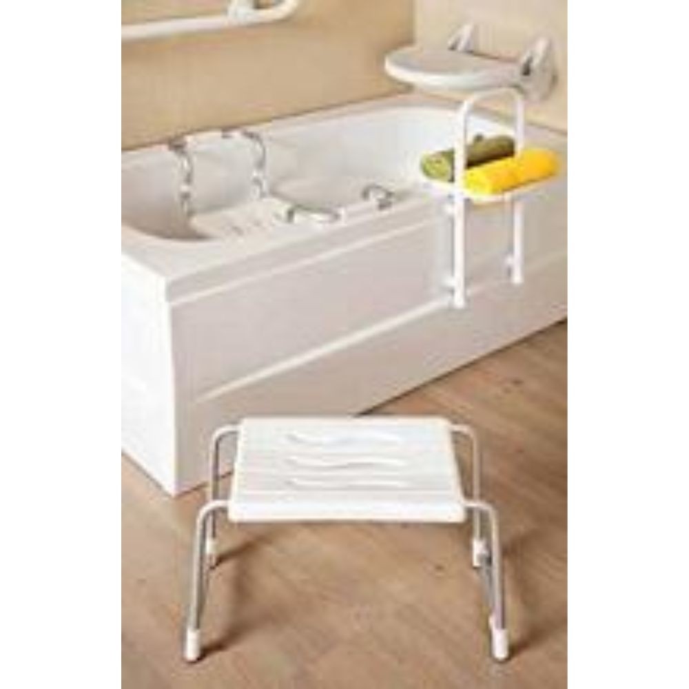 Sgabello Sedile da Doccia Altezza Regolabile Vasca da Bagno per Igiene Anziani | Leroy Merlin