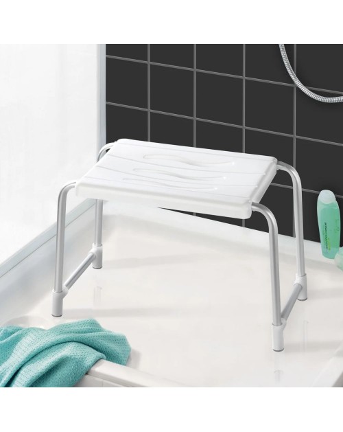 Sgabello per vasca da bagno o doccia bianco KV02 capacità di