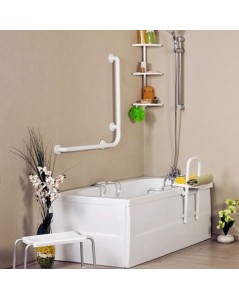 Corrimano Angolare di Sicurezza per Bagno 78x55,5 KV1401 Bianco