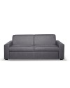 Divano letto 3 posti Flash tessuto Roma28 colore antracite 199x98x84h