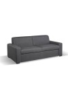 Divano letto 3 posti Flash tessuto Roma28 colore antracite 199x98x84h