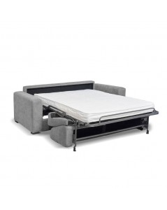 Divano Letto 3 Posti in Nabuk Colore Grigio Scuro Kriog Prezzo