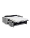 Divano letto 3 posti Kriog nabuk Maryanne32 colore grigio cenere scuro 197x96x90h