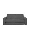 Divano letto 3 posti Kriog nabuk Maryanne32 colore grigio cenere scuro 197x96x90h