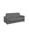 Divano letto 3 posti Kriog nabuk Maryanne32 colore grigio cenere scuro 197x96x90h