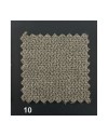 Divano 2 posti Alenda tessuto Roma10 colore tortora 160x98x92h