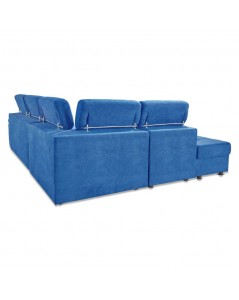 Divano Letto in Tessuto con Penisola Reversibile Lughen Prezzo