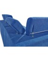 Divano letto estraibile tessuto ocean con penisola reversibile Lughen Roma26 280x230x85h