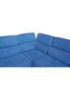 Divano letto estraibile tessuto ocean con penisola reversibile Lughen Roma26 280x230x85h