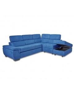 Divano Letto in Tessuto con Penisola Reversibile Lughen Prezzo