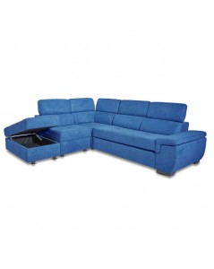 Divano Letto in Tessuto con Penisola Reversibile Lughen Prezzo