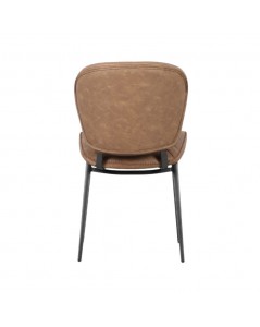 Sedia con Gambe in Metallo Nero Colore Tortora Vintage Elice Prezzo