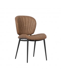Sedia con Gambe in Metallo Nero Colore Tortora Vintage Elice Prezzo