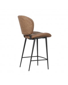 Sgabello con Gambe in Metallo Nero Colore Tortora Vintage Elice Prezzo