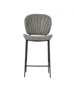 Sgabello con Gambe in Metallo Nero Colore Grigio Chiaro Elice Prezzo