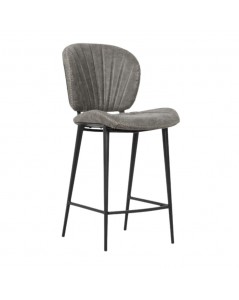 Sgabello con Gambe in Metallo Nero Colore Grigio Chiaro Elice Prezzo