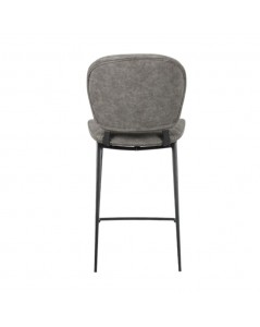 Sgabello con Gambe in Metallo Nero Colore Grigio Chiaro Elice Prezzo