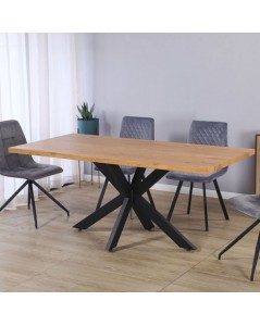 Tavolo Rettangolare con Base in Metallo e Piano in MDF Puck Prezzo