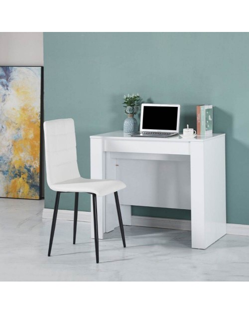 Consolle allungabile Ofelia 90x50x76h cm colore bianco