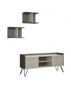 Mobile porta Tv 2 ante Klappe bianco vintage e struttura antracite prezzo