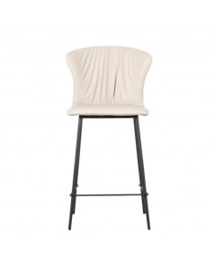 Sgabello con Gambe in Metallo e Schienale Avvolgente Core beige Prezzo