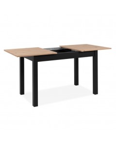 Tavolo rettangolare allungabile rovere e nero Coburg120 120x70x76,5 Prezzo