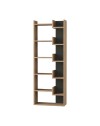 Libreria Oppa 61x162 colore rovere antracite