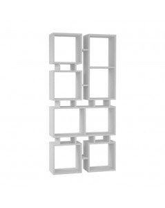Libreria Bifacciale Rail 79x166,5 Colore Bianco Prezzo
