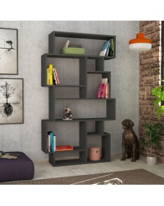Libreria Orizzontale Bifacciale Karmato 96x168,5 Antracite Prezzo