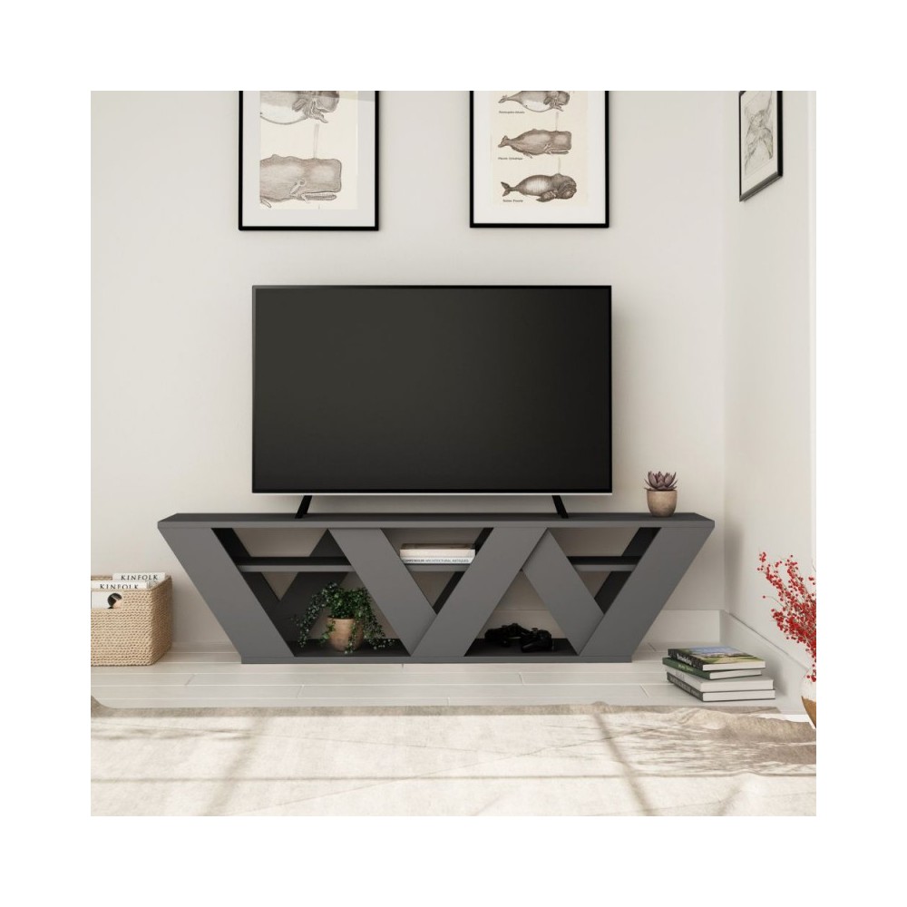 Porta TV Ralla 158x30x40h colore antracite