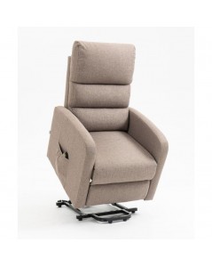 Poltrona Alza Persona 1 Motore Lorena Tessuto Cappuccino Offerta