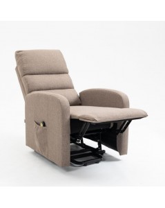 Poltrona Alza Persona 1 Motore Lorena Tessuto Cappuccino Offerta