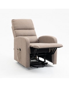 Poltrona Alza Persona 1 Motore Lorena Tessuto Cappuccino Offerta