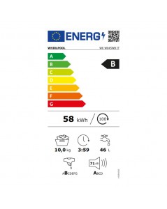 Lavatrice 10kg funzione vapore Whirpool W6W045WBIT classe B