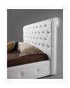 Letto matrimoniale con contenitore Peninsula colore bianco
