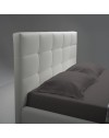 Letto una piazza e mezza con contenitore Napoli colore bianco
