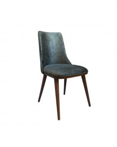 Sedia Vellutino Verde Oliva e Gambe Noce Diana Prezzo