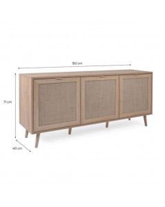 Madia 3 Ante Effetto Vimini Bali51ANEW Prezzo