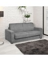 Divano letto 3 posti Kriog nabuk Maryanne32 colore grigio cenere scuro 197x96x90h