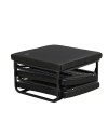 Pouf trasformabile in letto Vega tessuto blu
