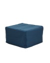 Pouf trasformabile in letto Vega tessuto blu