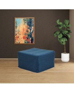 Pouf Trasformabile in Letto Vega Tessuto Blu Prezzo