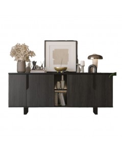 Madia 4 Ante Palissandro Nero Zaira 205x49x83h Prezzo