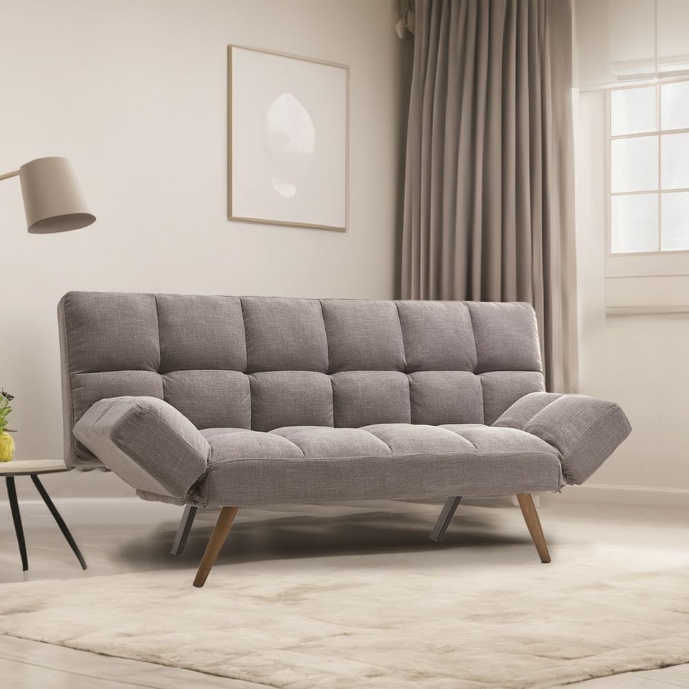 Divano 2 posti 2 recliner elettrici grigio scuro Brienz